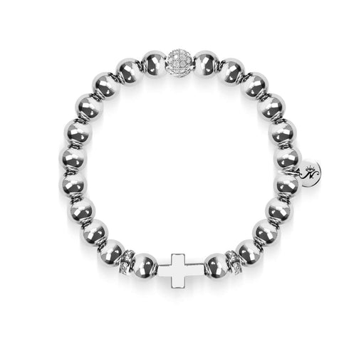 Silber | Vergoldetes Kreuzarmband